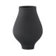 VENTURE DESIGN Rellis vase, rund - sort keramik (D10xH24xB14)