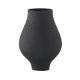 VENTURE DESIGN Rellis vase, rund - sort keramik (D10xH24xB14)
