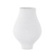 VENTURE DESIGN Rellis vase, rund - hvid/sorte prikker keramik (D10xH24xB14)