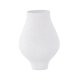 VENTURE DESIGN Rellis vase, rund - hvid/sorte prikker keramik (D10xH24xB14)