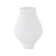 VENTURE DESIGN Rellis vase, rund - hvid/sorte prikker keramik (D10xH24xB14)