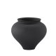 VENTURE DESIGN Rellis vase, rund - sort keramik (D11xH18xB18)