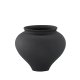 VENTURE DESIGN Rellis vase, rund - sort keramik (D11xH18xB18)