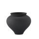 VENTURE DESIGN Rellis vase, rund - sort keramik (D11xH18xB18)