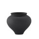 VENTURE DESIGN Rellis vase, rund - sort keramik (D11xH18xB18)