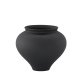 VENTURE DESIGN Rellis vase, rund - sort keramik (D11xH18xB18)