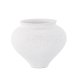 VENTURE DESIGN Rellis vase, rund - hvid/sorte prikker keramik (D11xH18xB18)