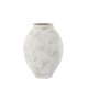 VENTURE DESIGN Globe vase, rund - beige/brun keramik (8x18x22H)