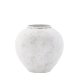 VENTURE DESIGN Globe vase, rund - beige/brun keramik (14x25x23H)