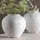 VENTURE DESIGN Globe vase, rund - beige/brun keramik (14x25x23H)
