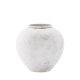 VENTURE DESIGN Globe vase, rund - beige/brun keramik (14x25x23H)