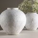 VENTURE DESIGN Globe vase, rund - beige/brun keramik (13x28x29H)
