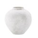 VENTURE DESIGN Globe vase, rund - beige/brun keramik (13x28x29H)