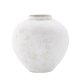 VENTURE DESIGN Globe vase, rund - beige/brun keramik (13x28x29H)