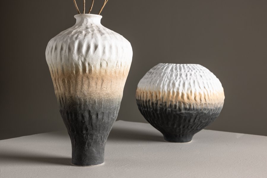 VENTURE DESIGN rudevase - multifarvet keramik (16x29H)