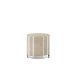 VENTURE DESIGN Glora lysestage, rund - beige glas (8x8H)