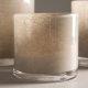 VENTURE DESIGN Glora lysestage, rund - beige glas (8x8H)