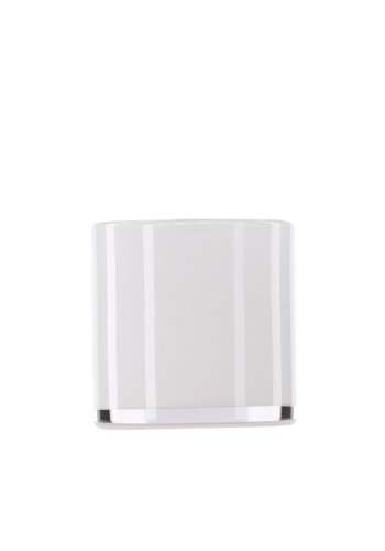 VENTURE DESIGN Glora lysestage, rund - hvid glas (10x10H)