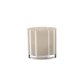 VENTURE DESIGN Glora lysestage, rund - beige glas (10x10H)