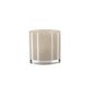 VENTURE DESIGN Glora lysestage, rund - beige glas (10x10H)