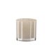 VENTURE DESIGN Glora lysestage, rund - beige glas (10x10H)