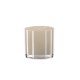 VENTURE DESIGN Glora lysestage, rund - beige glas (10x10H)