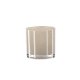 VENTURE DESIGN Glora lysestage, rund - beige glas (10x10H)