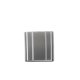 VENTURE DESIGN Glora lysestage, rund - lysegr glas (10x10H)