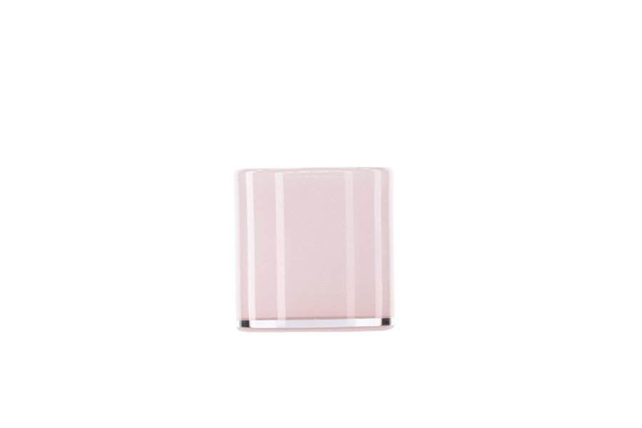 VENTURE DESIGN Glora lysestage, rund - lyserd glas (10x10H)