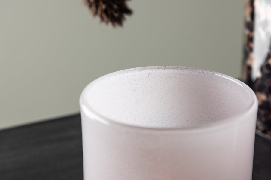 VENTURE DESIGN Glora lysestage, rund - lyserd glas (10x10H)