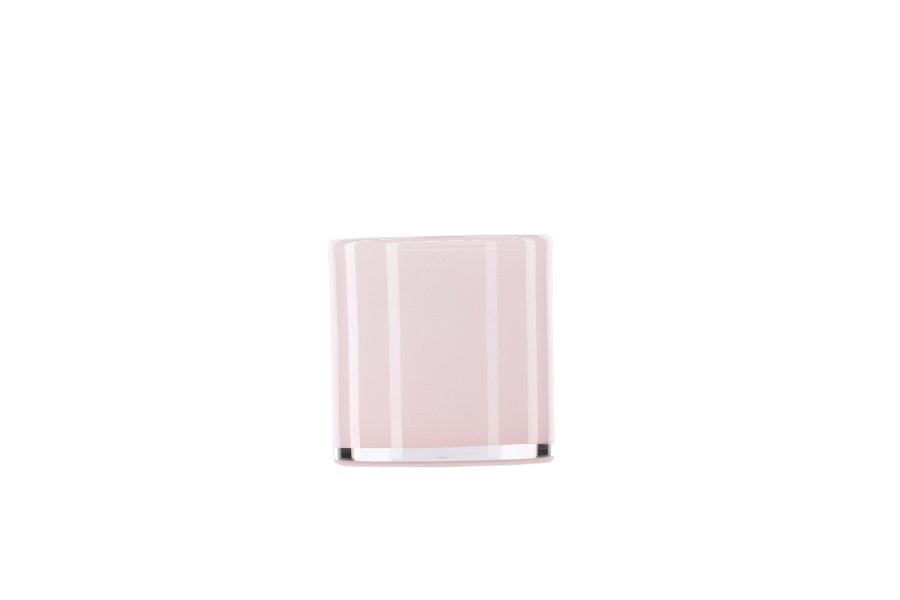 VENTURE DESIGN Glora lysestage, rund - lyserd glas (10x10H)