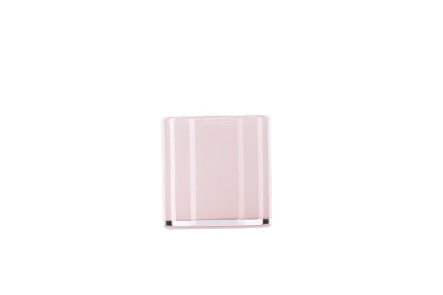 VENTURE DESIGN Glora lysestage, rund - lyserd glas (10x10H)