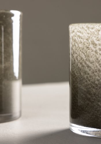 VENTURE DESIGN Glora lysestage, rund - grn glas (10x10H)