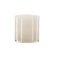 VENTURE DESIGN Glora lysestage, rund - beige glas (12x12H)