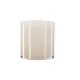 VENTURE DESIGN Glora lysestage, rund - beige glas (12x12H)