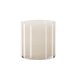 VENTURE DESIGN Glora lysestage, rund - beige glas (12x12H)