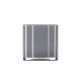 VENTURE DESIGN Glora lysestage, rund - lysegr glas (12x12H)