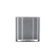 VENTURE DESIGN Glora lysestage, rund - lysegr glas (12x12H)