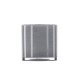 VENTURE DESIGN Glora lysestage, rund - lysegr glas (12x12H)