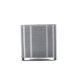 VENTURE DESIGN Glora lysestage, rund - lysegr glas (12x12H)
