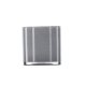 VENTURE DESIGN Glora lysestage, rund - lysegr glas (12x12H)