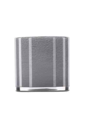 VENTURE DESIGN Glora lysestage, rund - lysegr glas (12x12H)