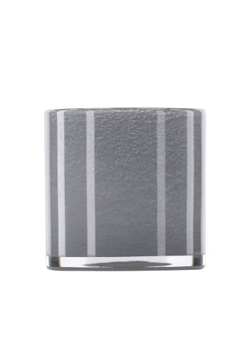 VENTURE DESIGN Glora lysestage, rund - lysegr glas (12x12H)