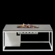 COSI FIRES Cosiloft 120 lounge ildbord, rektangulr - gr og hvid aluminium (120x80)