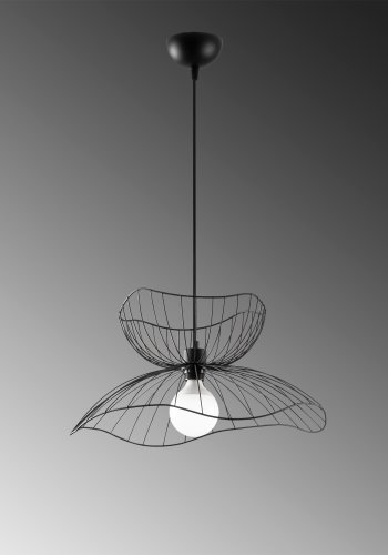 LUMI Farac loftlampe, justerbar hjde - sort metal