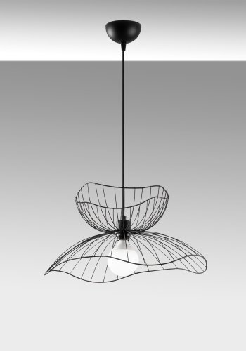 LUMI Farac loftlampe, justerbar hjde - sort metal