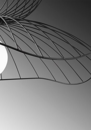 LUMI Farac loftlampe, justerbar hjde - sort metal