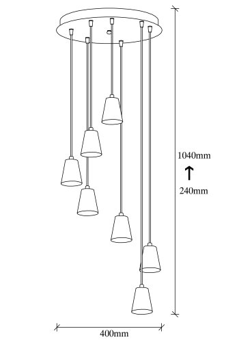 LUMI Pinhel lysekrone -584TTM1492
