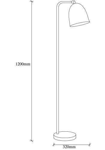 LUMI Cádiz gulvlampe -584TTM1519