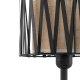 TK Harmony bordlampe - natur jute og sort metal